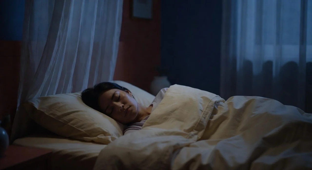 Chambre silencieuse la nuit, symbolisant l'insomnie et la recherche d'un sommeil retrouvé
